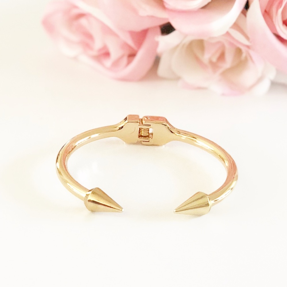 Gold Spike Cuff Bracelet